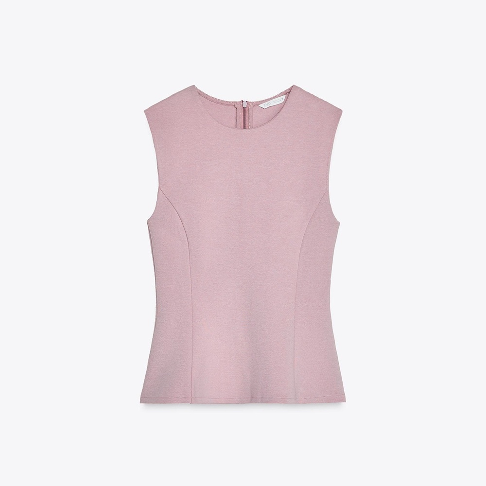 Elegant Pink Sleeveless Top